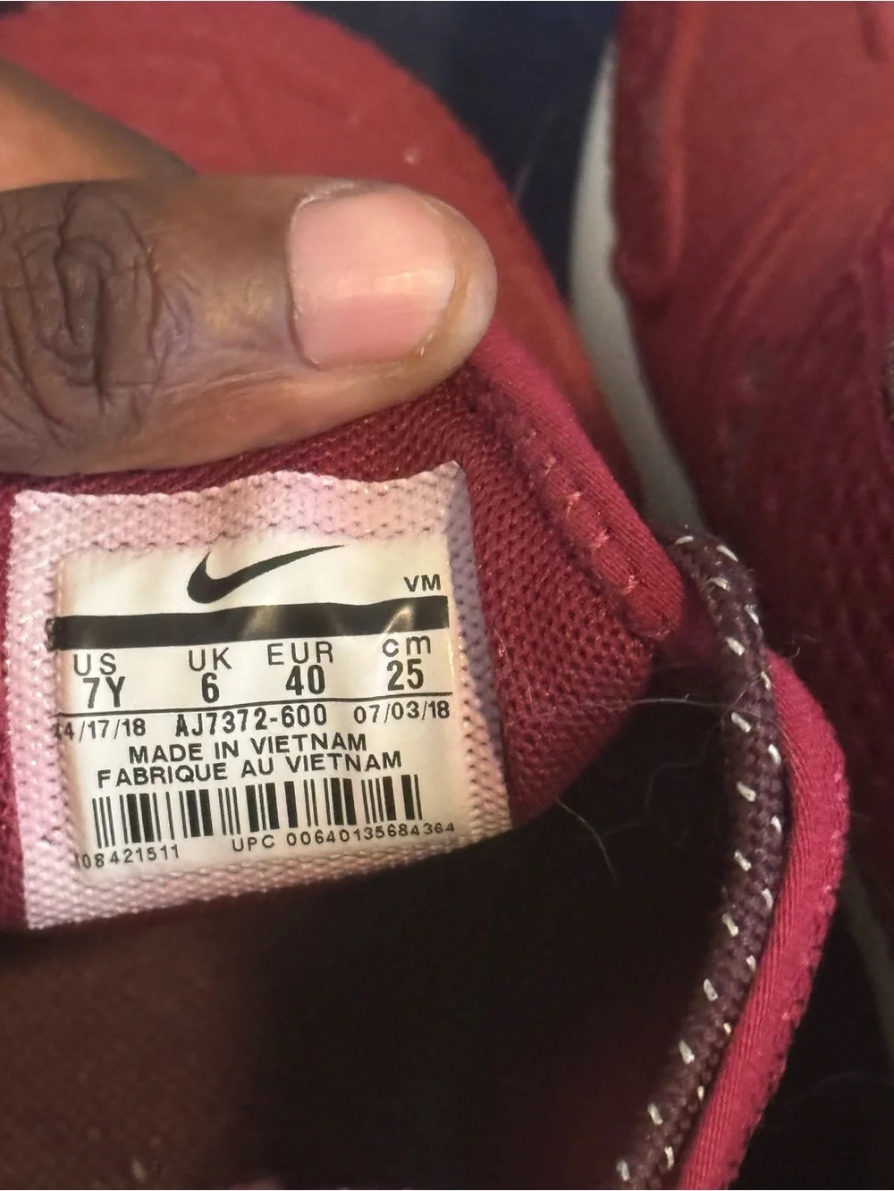 Nike Air Max 270 SE GS 'Dark Red' AJ7372-600
